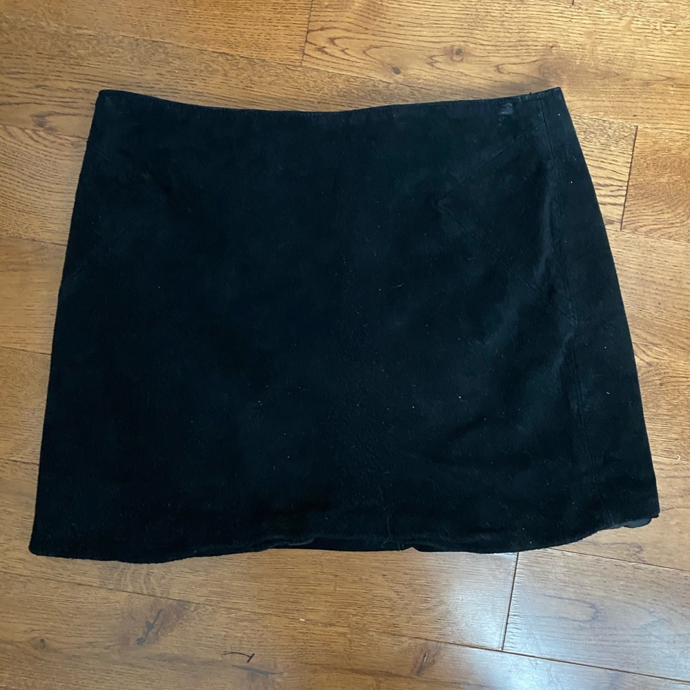 Faux Suede Skirt